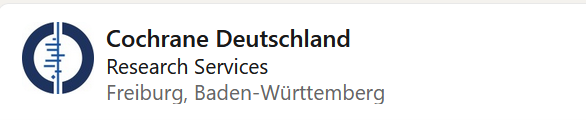 Cochrane Germany's LinkedIn page